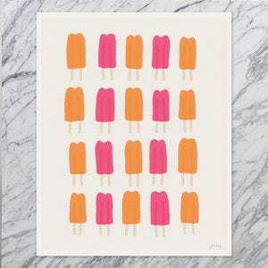 Fruit Popsicles Art Print Signed and Printed by Jorey Hurley Unframed or Framed 110930 image 3