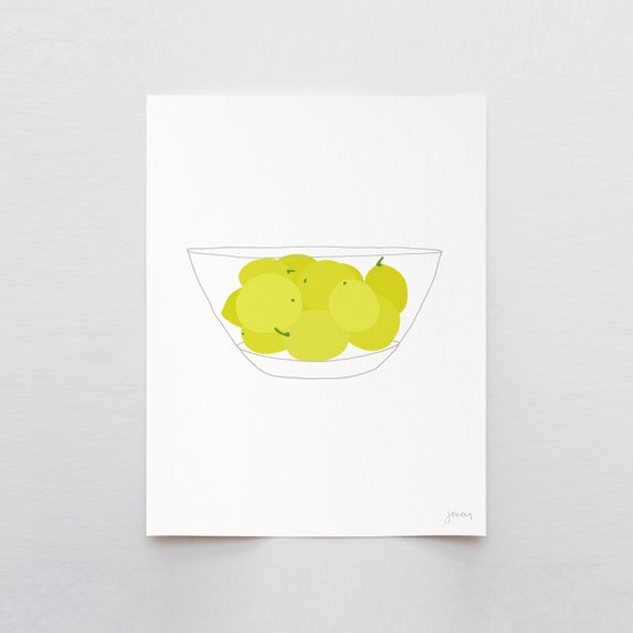 Meyer Lemons Art Print - Signed and Printed by the Artist - Unframed or Framed - 130124