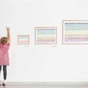 Rainbow Polka Dots Art Print. Signed. Available Framed or - Etsy