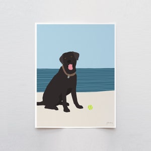 Black Lab Art Print - Signed by Jorey Hurley - 160522