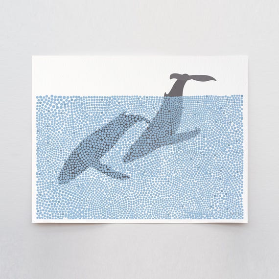 Humpback Whales Art Print - Signed and Printed by Jorey Hurley - Unframed or Framed - 250118