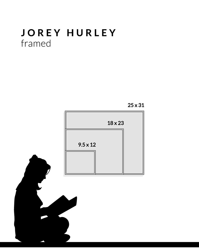 Yellow Striped, umbrella wall art, signed beach print by Jorey Hurley image 9