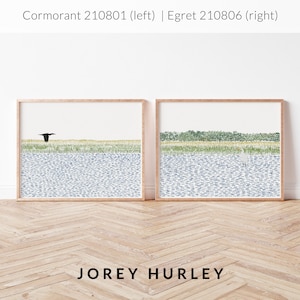 Cormorant over Wetlands Art Print Signed and Printed by Jorey Hurley Unframed or Framed 210801 image 10