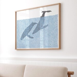 Two Humpback Whales Art Print - Signed by Jorey Hurley - 250118 image 2
