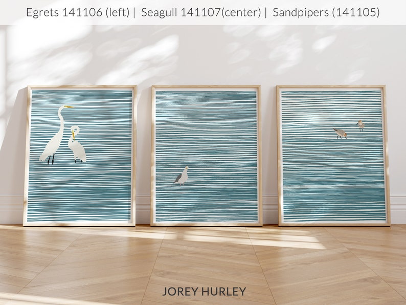 Sandpipers Art Print Signed and Printed by Jorey Hurley Unframed or Framed 141105 image 10