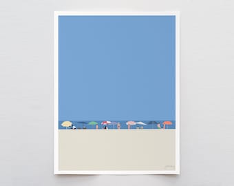 Beach Horizon Art Print 2 - Signed by Jorey Hurley - 230708