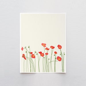 Icelandic Poppies Art Print - Signed and Printed by Jorey Hurley - Unframed or Framed - 130416