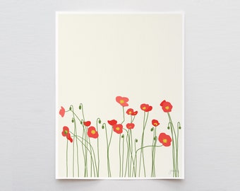 Giant Icelandic Poppies Art Print - Signed and Printed by Jorey Hurley - Unframed or Framed - 130416