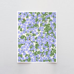 Bees and Rosemary Art Print- Signed and Printed by Jorey Hurley - Unframed or Framed - 140318