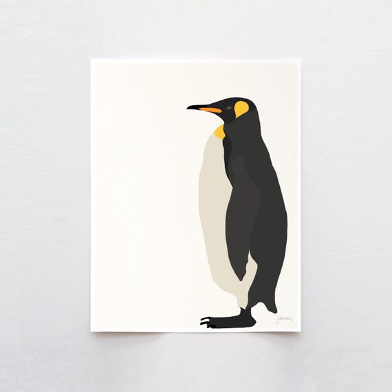 Penguin, Nursery Wall Art, Signed Bird Print by Jorey Hurley - Etsy
