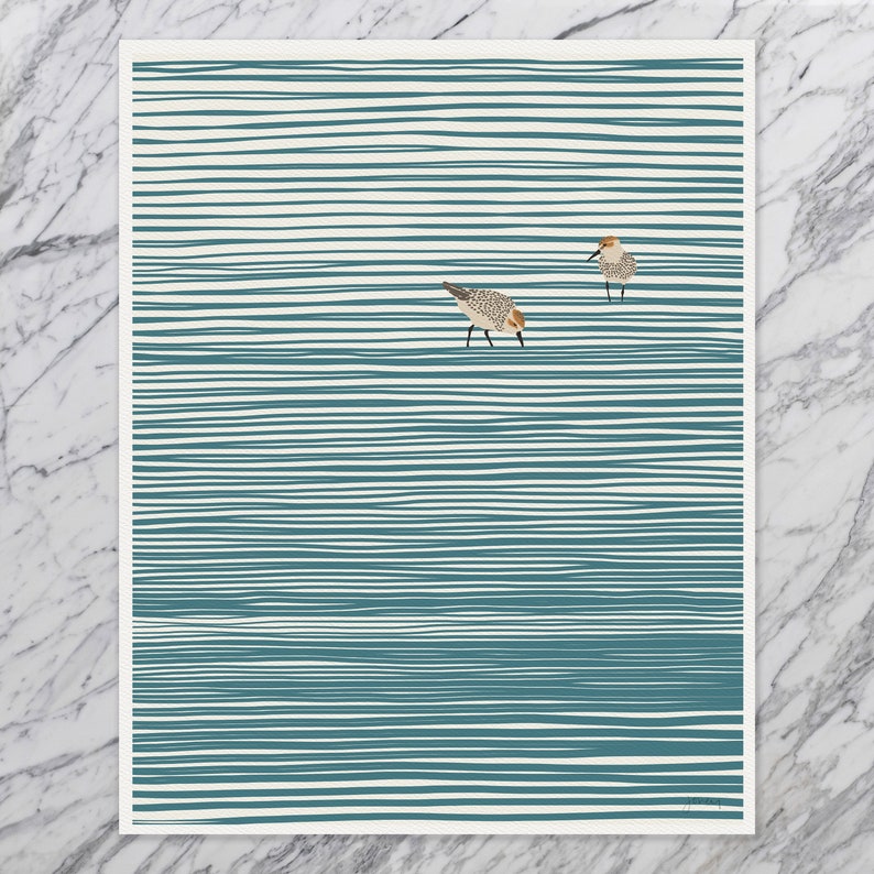 Sandpipers Art Print Signed and Printed by Jorey Hurley Unframed or Framed 141105 image 3