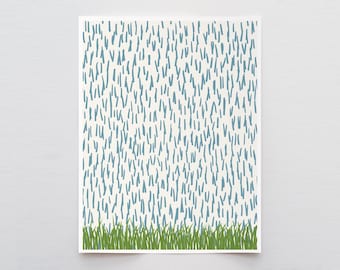 Spring Rain Art Print - Signed by Jorey Hurley - 141204