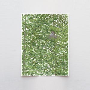 Nesting Horned Owl wall art, signed print by Jorey Hurley