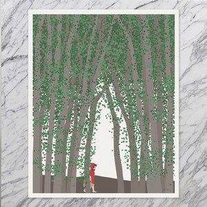 Little Red Riding Hood Art Print Signed and Printed by Jorey Hurley Unframed or Framed 200713 image 3