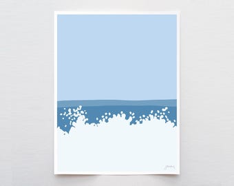 Waves Breaking Art Print - Signed by Jorey Hurley - Coastal Wall Art - 130507
