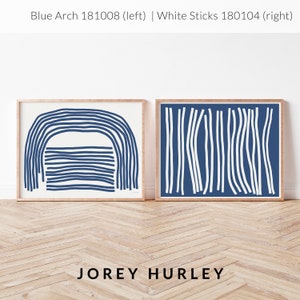 Impression d'art abstrait White Sticks Imprimé et signé par Jorey Hurley Sans cadre ou encadré 181004 image 10