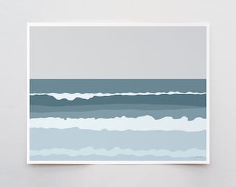 Crashing Waves Art Print - Signed and Printed by Jorey Hurley - Unframed or Framed - 130725L