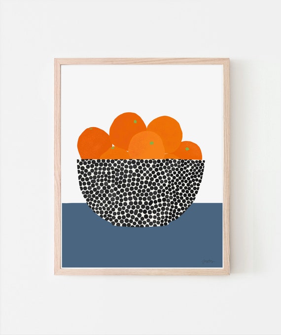 Bowl of Oranges Framed Wall Art - Signed and Printed by the Artist - 200616