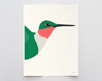 Anna's Hummingbird Art Print - Signed and Printed by Jorey Hurley - Unframed or Framed - 120415