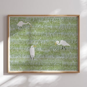 Great Egrets Art Print Signed and Printed by Jorey Hurley Unframed or Framed 220402 image 10