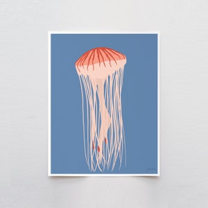 Jellyfish Art Print - Signed and Printed by Jorey Hurley - Unframed or Framed - 230201