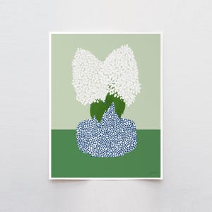 Limelight Hydrangea Still Life Art Print - Signed by Jorey Hurley - 241006
