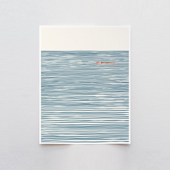 Container Ship Abstract Art Print - Signed and Printed by Jorey Hurley - Unframed or Framed - 140106