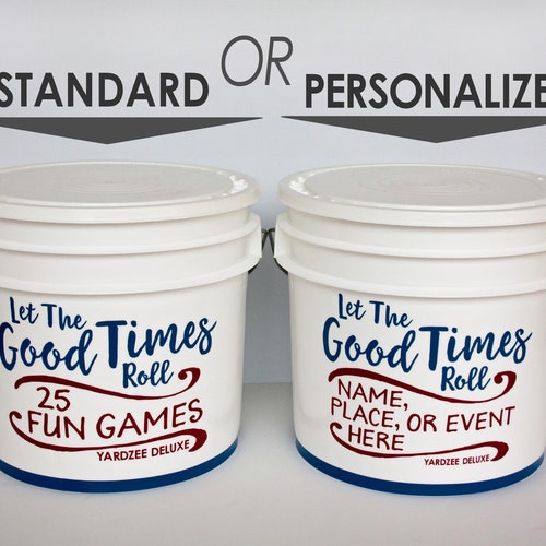 ON SALE ~PERSONALIZED Yardzee. Family or large shops group activities, Giant Yahtzee Farkle... Indoor or outdoors at reunion, wedding, yard, beach