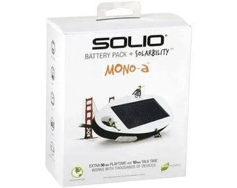 Solio Mono-A Hybrid Solar Charger - High Efficiency - Lithium-Ion Battery Pack 1650mAh