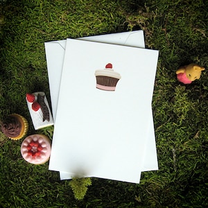 Mini Blank Note Card - Cupcake