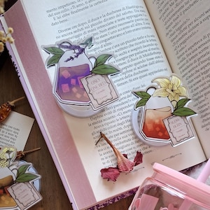 Support magnétique pour liseuse Spill the Tea / MagSafe pour Kindle, Kobo et tablettes / Pop Grip - Cadeau idéal pour les amoureux des livres