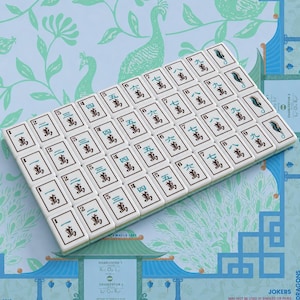 Ocean Shell American Mahjong Set, Premium 4-Layer Acrylic, Inner Printed Fadeless Tiles, Coastal Board Game, Luxury Gift imagen 8