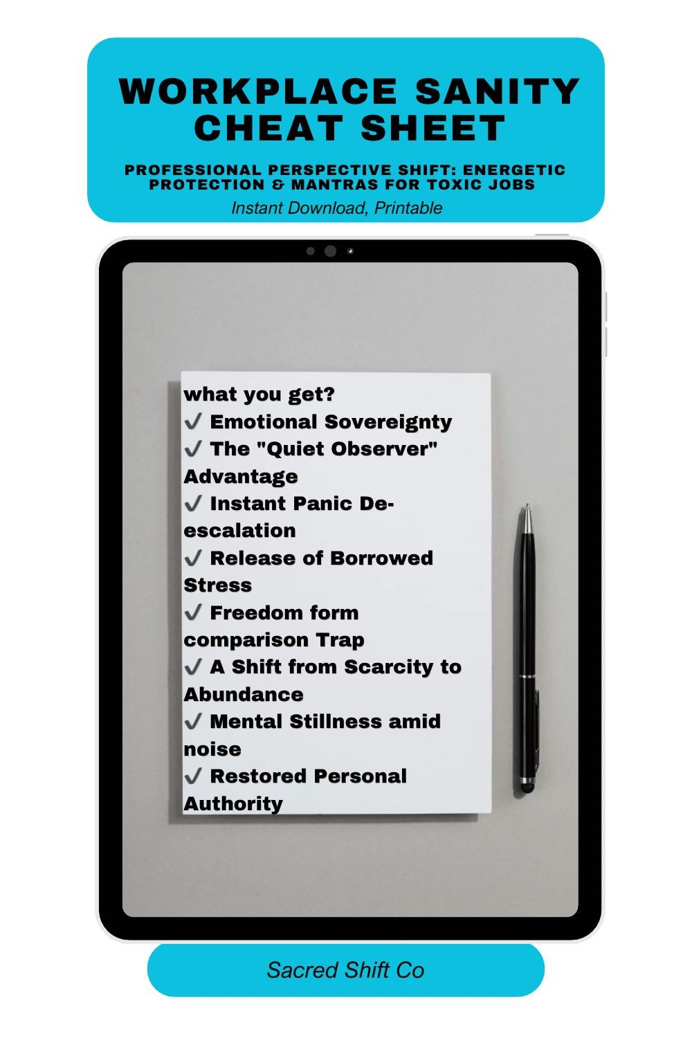 Workplace Sanity Cheat Sheet: Remain Unshakeable in Toxic Environments ...