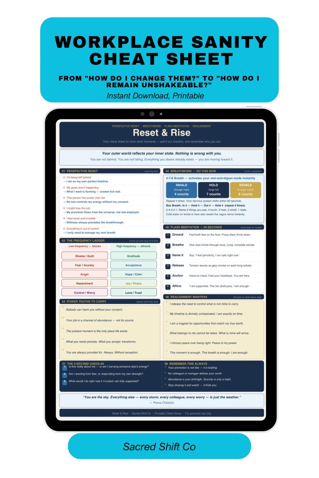 Workplace Sanity Cheat Sheet: Remain Unshakeable in Toxic Environments ...