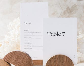 LARGE Half Circle / Arch, Timber Photo Stand, Handmade Wooden Place Card Holder