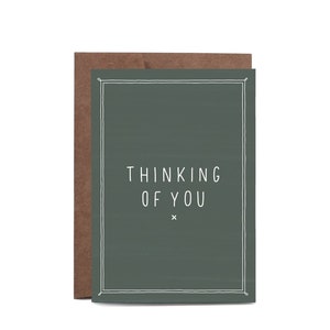 Thinking Of You Eucalyptus SYMPATHY Sending Love Greeting Card