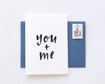 You And Me LOVE Anniversary Greeting Card