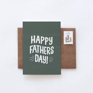 FELIZ DÍA DEL PADRE Tarjeta de felicitación tipográfica