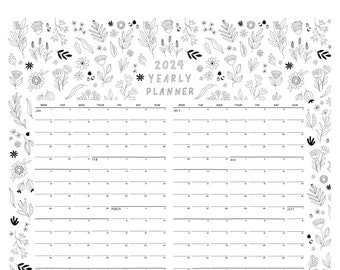 2024 Yearly Wall Planner Calendar A1 Size