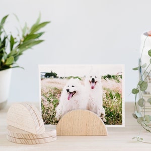 Großer ARCH Holz Fotoständer, Fotohalter, Fotoständer, Holzhalbkreis, moderner Fotohalter, Tischkartenhalter, Tischnummerständer