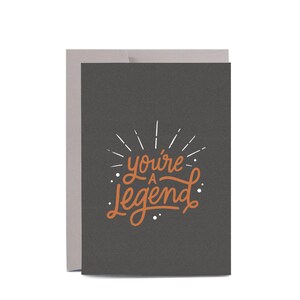 You&#39;re a LEGEND Geburtstagskarte, Karten für Männer, Karten für Ihn, Männliche Geburtstagskarte