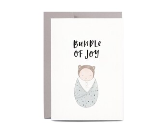Bundle of Joy New Baby BABY SHOWER Greeting Card