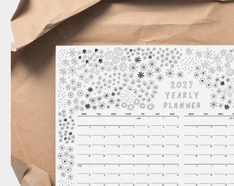2027 Yearly Wall Planner Calendar A1 Size