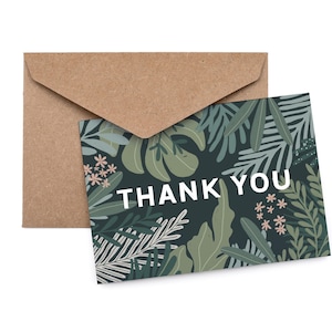 NUEVA tarjeta de felicitación de agradecimiento de la jungla
