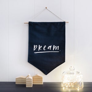 DREAM Wall Flag Fabric BANNER Wall Hanging image 2