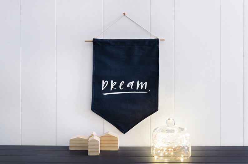 DREAM Wall Flag Fabric BANNER Wall Hanging image 2