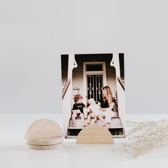 Wooden Photo Holder, 2 Pieces, With Engraving, Polaroid, Photo Stand,  Photo, Gift, Photo Bar, Card Stand, Card Holder, Personalized 