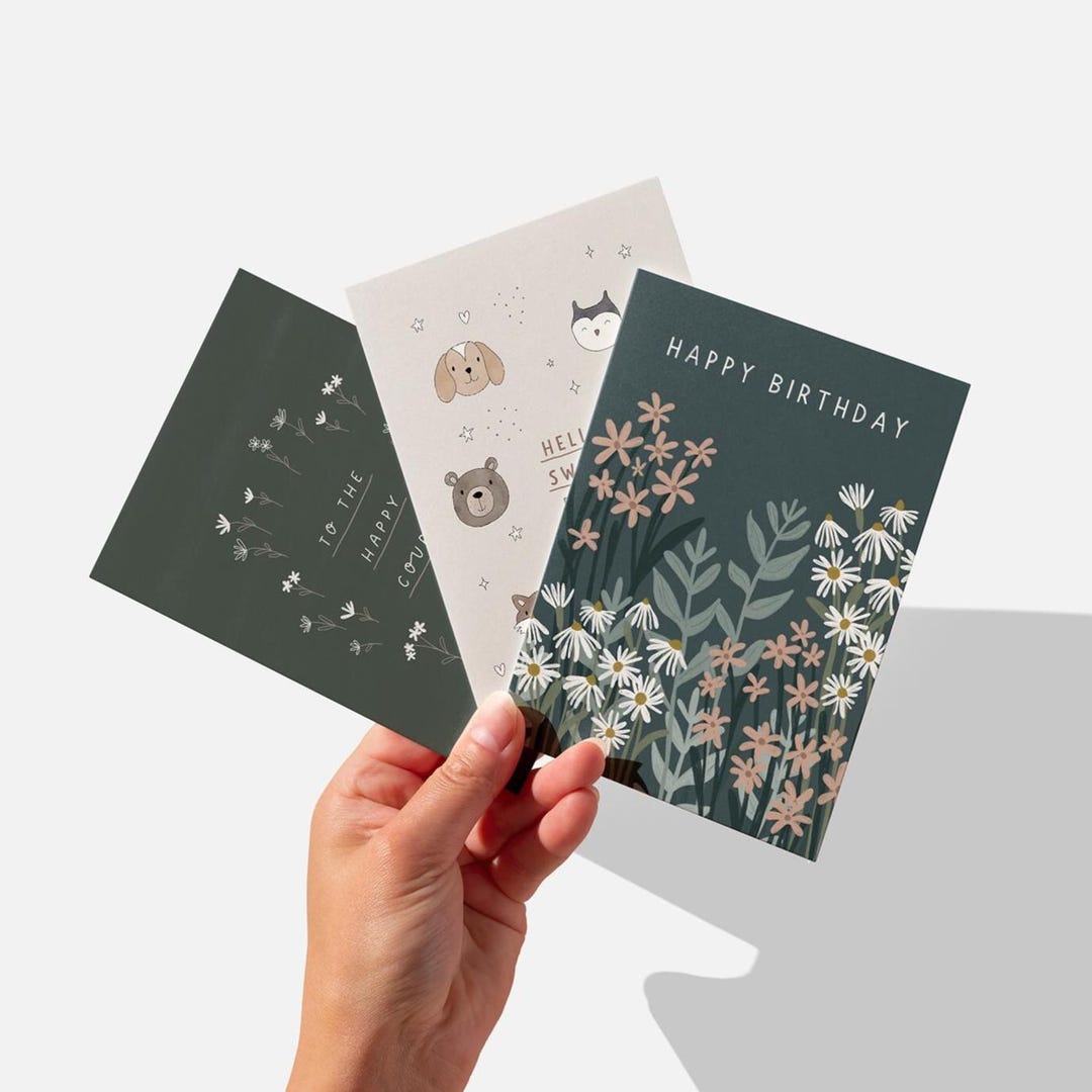 Greeting Cards Pack of 10, Bulk Pack, Mix & Match Card Designs - Etsy