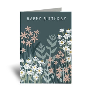 NOVO Cartão de Aniversário Campo de Flores