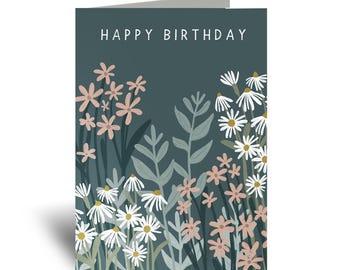 NEW Birthday Field of Flowers Greeting Card
